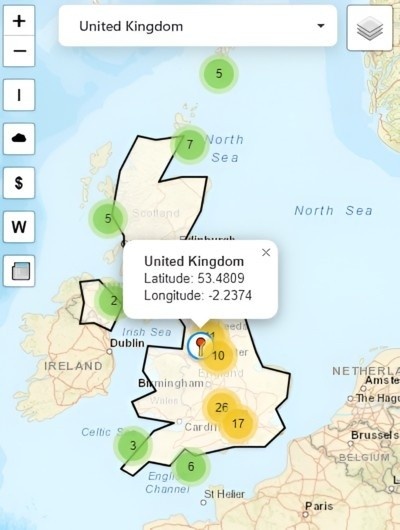 World Gazetteer Project Screenshot